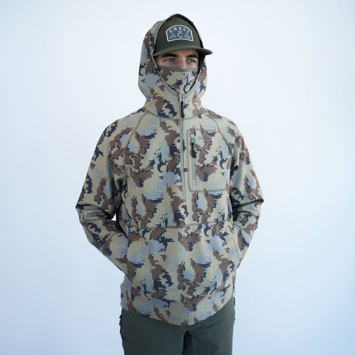 ThermoFleece 1/2 Zip Hoodie - Turkey Hunting Hoodie