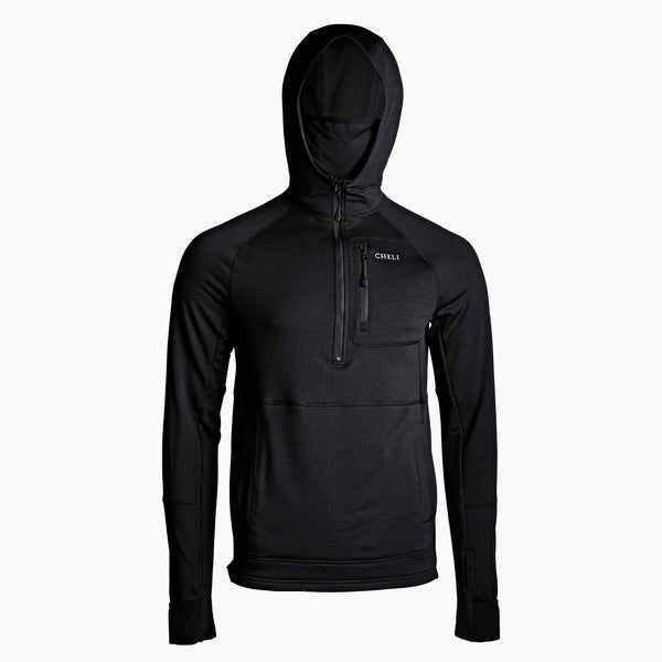 ThermoFleece 1/2 Zip Hoodie - Midnight Smoke