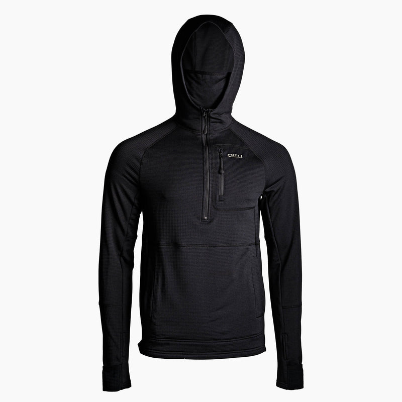 ThermoFleece 1/2 Zip Hoodie - Midnight Smoke